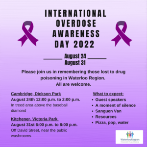 International Overdose Awareness Day Poster for ACCKWA